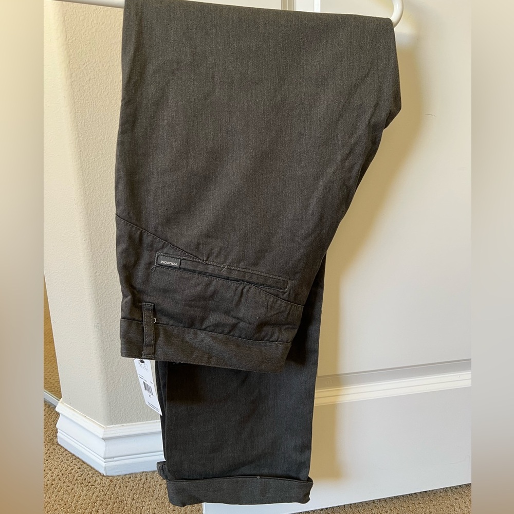Volcom straight fit grey pants